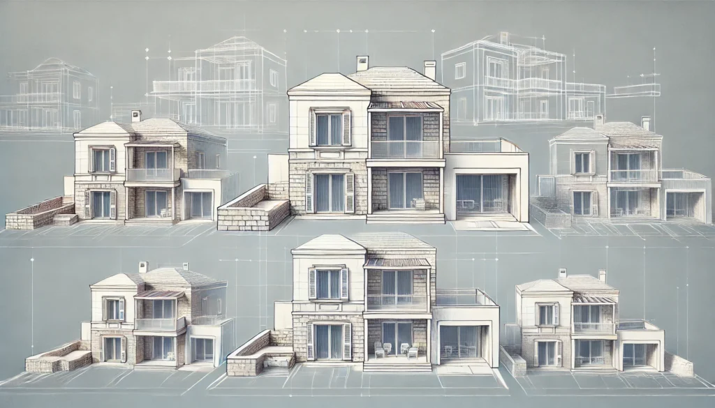 J & J MIFSUD DEVELOPMENTS sketch of traditional Maltese architectural elements f